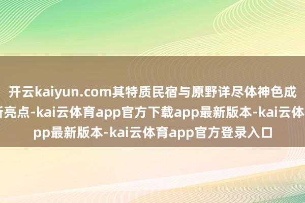开云kaiyun.com其特质民宿与原野详尽体神色成为推动乡村振兴的新亮点-kai云体育app官方下载app最新版本-kai云体育app官方登录入口